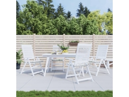 Vidaxl Almofadões P/ Cadeira 4pcs 40x40x3cm Tecido Padrão Folhas