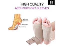 Apoio Arco Plantar Com Bandagem Elástica E Almofada De Silicone Para Alivio De Dor Em Pé Plano E Calcaneu