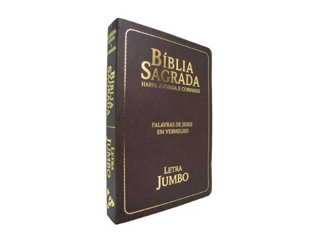 Livro Biblia Rc Jumbo Luxo Semiflexivel Com Harpa Marrom Ebenezer De Diversos (português Do Brasil)