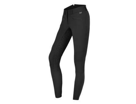 Calças de Equitação de Competição com Full Grip de Cintura Alta em Silicone para Mulher ELT Hella