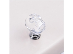 Conjunto De 2 Puxadores Simples Em Estilo Europeu Com Caveira Cristal Para Gavetas, Armários E Portas De Guarda Roupas
