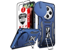 Capa Antichoque Anel Proteção Deslizante Para Xiaomi Redmi 14c 4g/redmi A4 5g/xiaomi Poco C75 Hongwe. Prateado