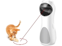Brinquedo Automático Com Laser Para Gatos Interativo, Rotação, Treino De Captura, Silencioso E Desligado Em Alta Posição