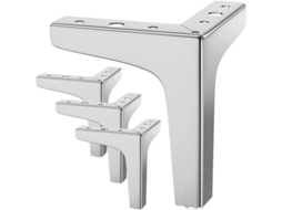 Conjunto de 4 Móveis de Metal Triangulares 10cm Capacidade 800kg S/MARCA
