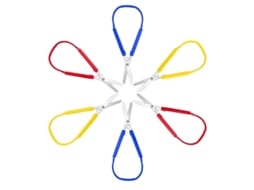 Conjunto De 6 Tesouras Autoadesivas Com Argola, Coloridas, Adaptáveis​​ Para Crianças E Adultos, Para Uso Em Casa, No Escritório E Na Escola