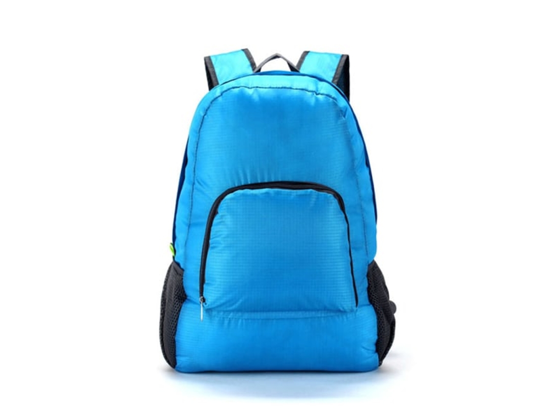Mochila Dobrável Impermeável Para Caminhadas, Para Viagens, Azul, Para Transporte E Organização Prática Dos Artigos Indicados