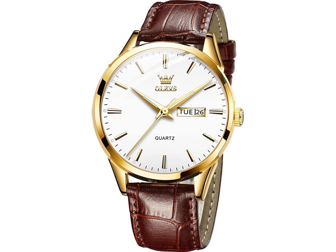 Lurelia Relógio Masculino, Movimento De Quartzo, Data/calendário, Luminoso, 9 Mm, 0,35 Polegadas, 38 Mm, 1,49 Polegadas, 8,66 Polegadas, 20 Mm, Couro