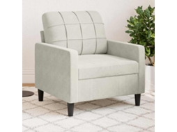 Vidaxl Poltrona 60 Cm Veludo Cor Creme