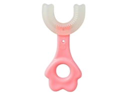 1pc Escova de Dentes em Forma U 360 Graus Bebê Silicone Macio GOKOCO