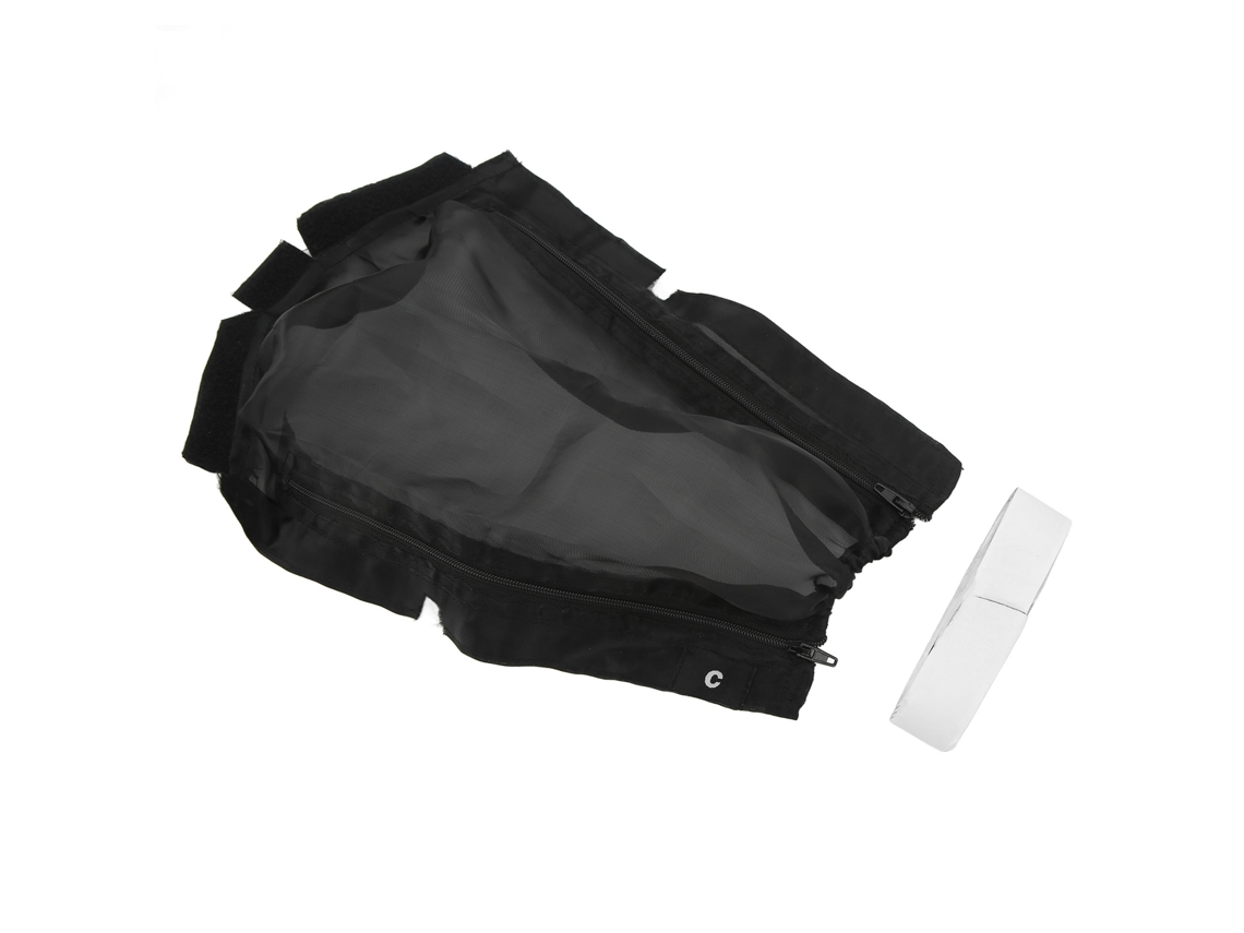 Capa De Chassi Para Carro Rc Arrma Senton 3s 1/10 Nova V3 Nylon Preto Resistente À Poeira Com Dissipação De Calor