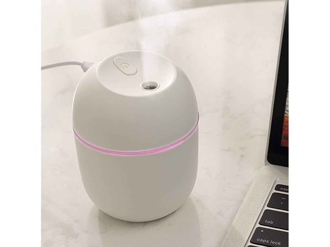 Umidificador Recarregável Via Usb para Quarto com Luz Noturna. MDUG
