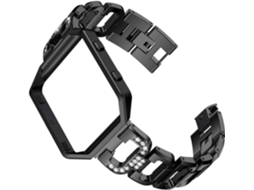 Pulseira De Aço Inoxidável Para Relógio Inteligente Com Strass,