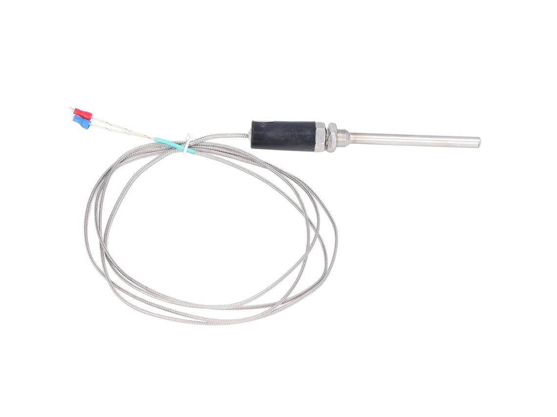 Sensor Termopar Tipo K com Cavo Blindado e Ponta Reta 100mm