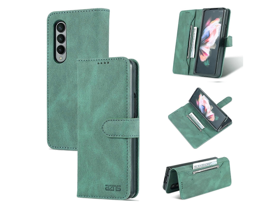 Capa De Celular Horizontal Flip De Pu Com Sensação De Pele Para Samsung Galaxy Z Fold4 Azns Dream Ii