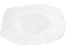 Lençol de Algodão Branco com Elástico, 150x200cm, Capa Colchão Respirável Bolso 11cm Profundidade, CHABERLU