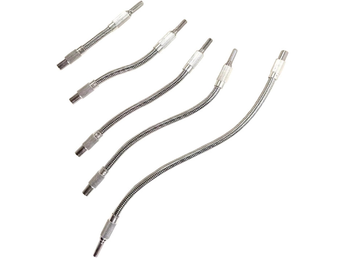 Adaptador De Broca Flexível 5 Peças, Extensão De Eixo Macio, Adequado Para Vários Modelos De Ferramentas, Adaptador De