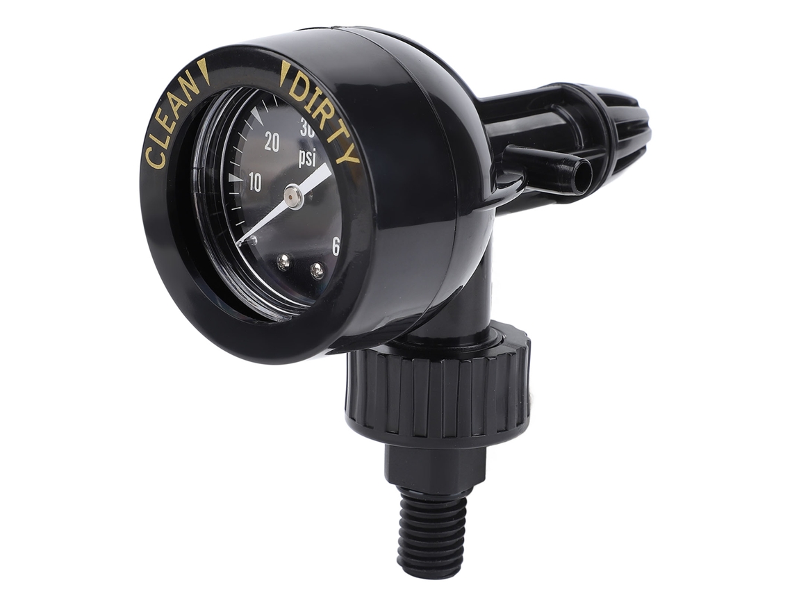 Primerox conjunto Válvula Liberação Manômetro Ar para Filtro Piscina 0 60 Psi Rosca G3/8 Resistente Água e Arranhões