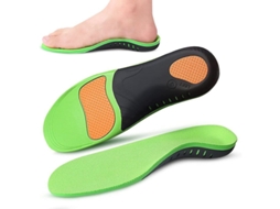 Insoletas Ortóticas com Suporte de Arco, Amortecimento e Conforto para Sapatos e Botas