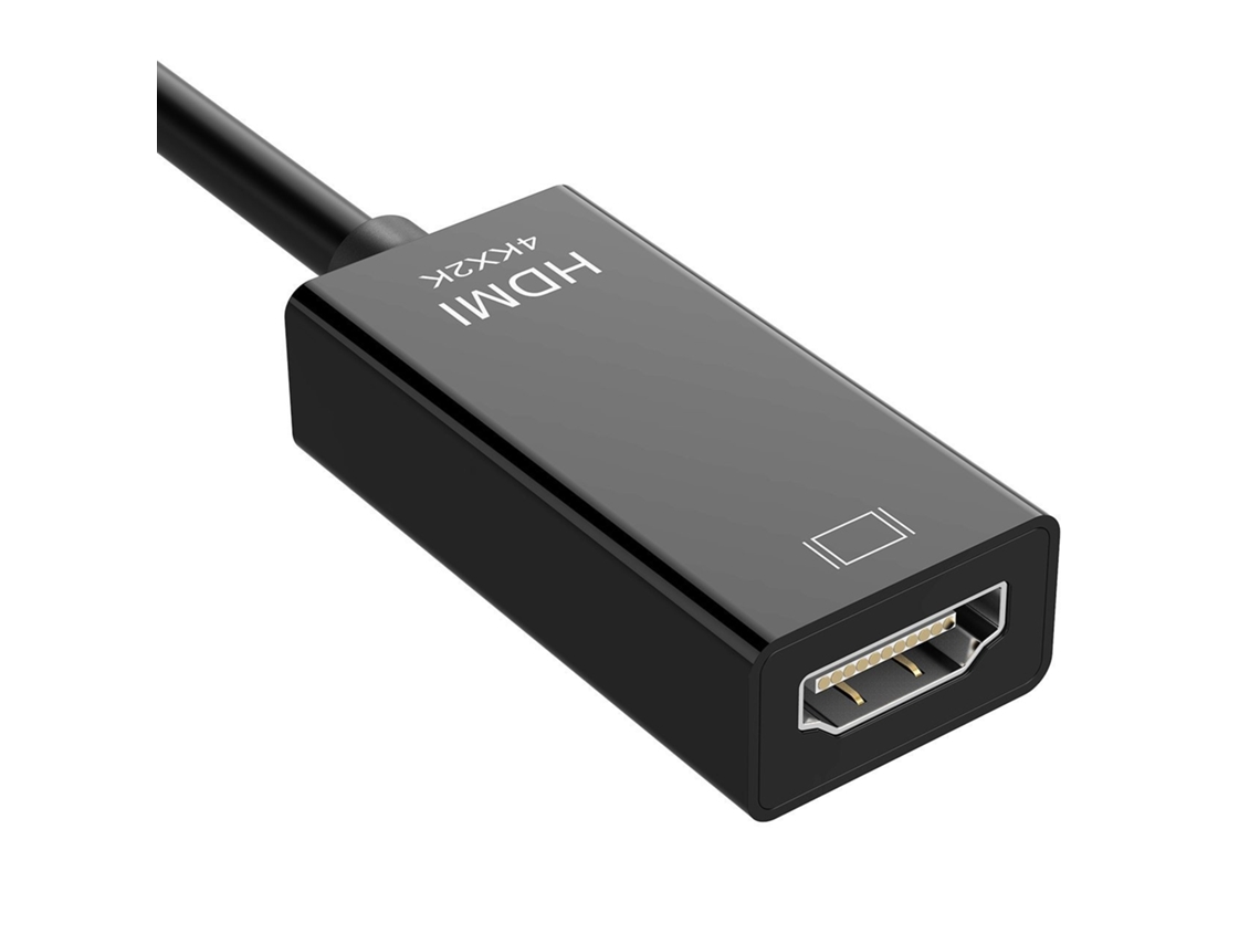 Lurelia Cabo Adaptador Mini Displayport Para Hdmi 4k Preto E Branco
