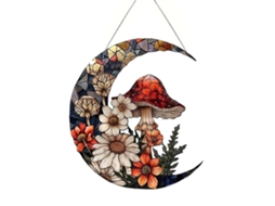 Laxiscreed Painel Decorativo De Parede Com Cogumelo Moon Em Acrílico Para Interior E Exterior