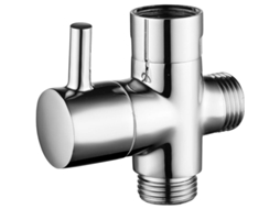 Válvula 3 Vías Latón Macizo G1/2"para Ducha Mano Y Fija, Universal, Cromado Dsf007