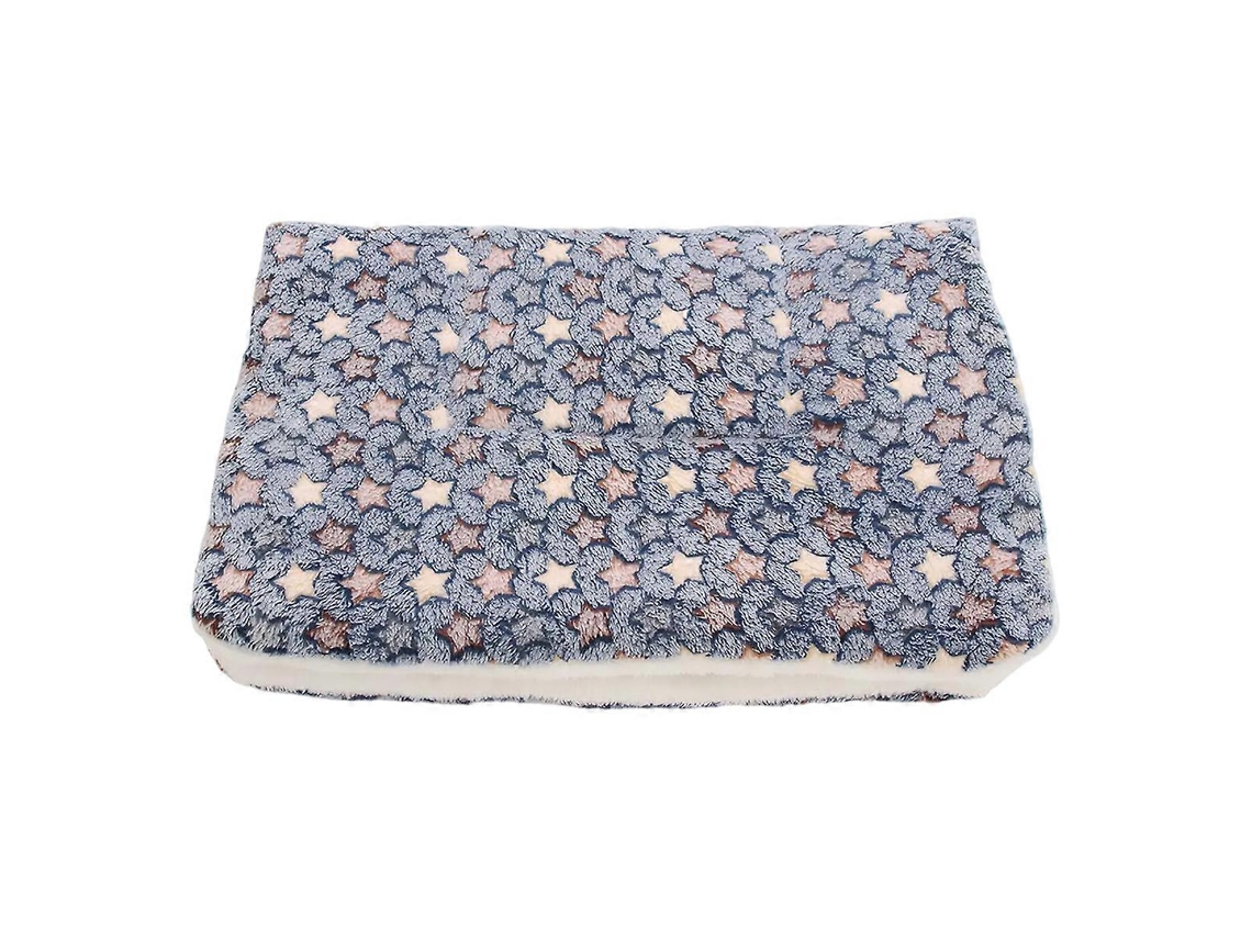 Warm Thick Flannel Pet Blanketblue Background49*32cm