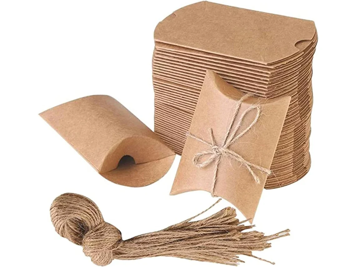 Caixas kraft para presentes (100 unidades) EIOORORRIY