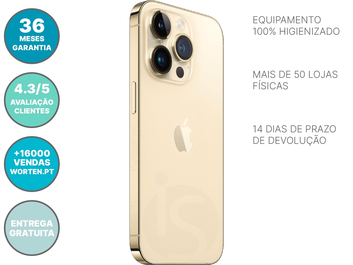 Apple iPhone 14 Pro 512gb Dourado - 1 Chip