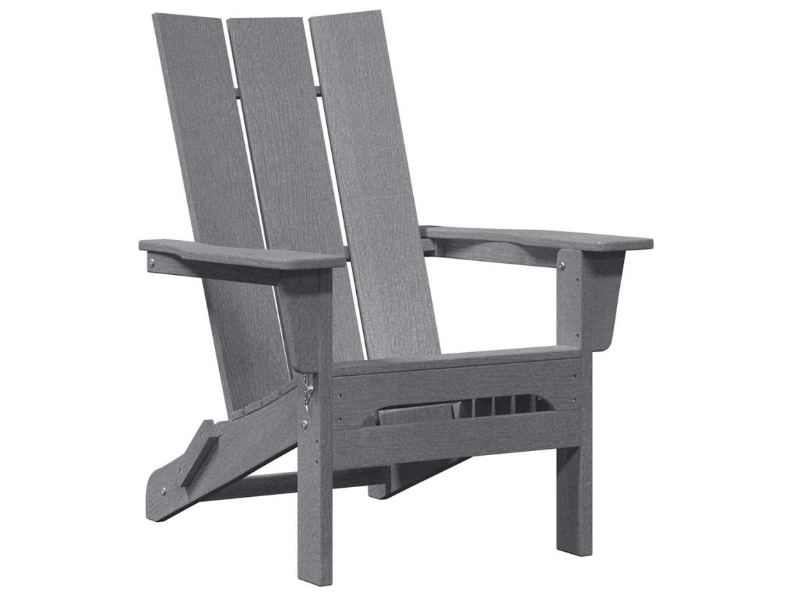 Maison Exclusive - Cadeira Adirondack Dobrável Cinzento-claro 80,5 X 74,5 X 92 Cm