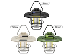 Lâmpada de Camping Led Vintage Carregável Resistente À Água
