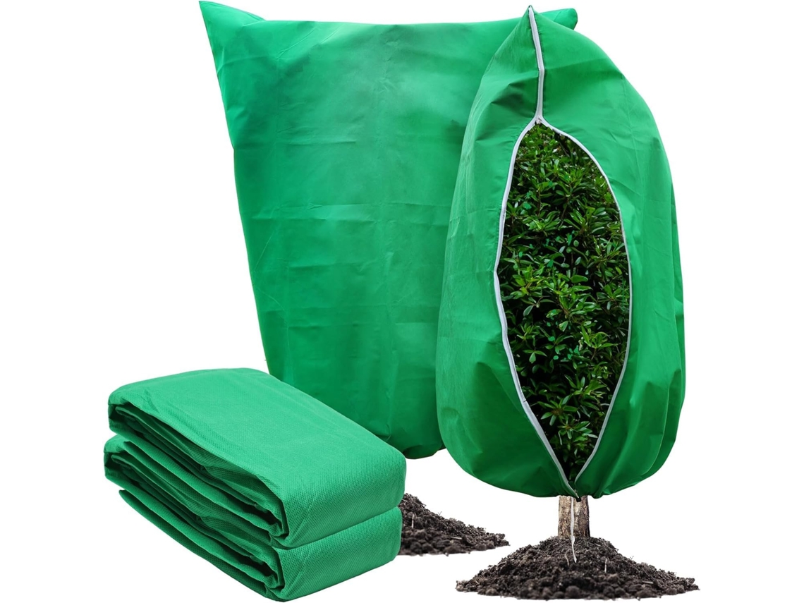 Pacote Com 2 Capas Para Plantas, Proteção Contra Geada, 80 X 120 Cm, Cobertores Grandes Para Plantas, Pano Anticongelante Aquaforge