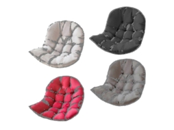 Cojinhas para Cadeiras de Pano de Bozzo Jardim Rede Cadeira de Balanço Almofadas Soft Poliéster Lavável Vinho Tinto