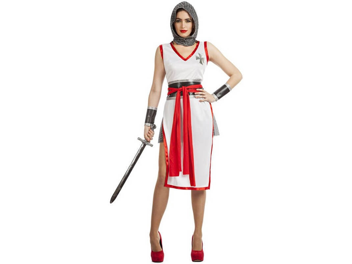 Fato de Mulher DISFRAZZES Cruzada Branco (Tam: M/L)
