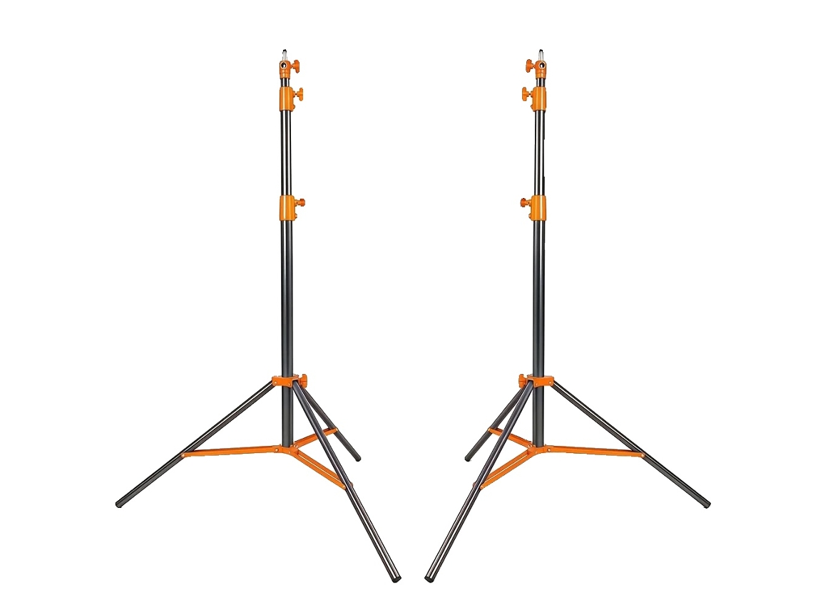 Suporte De Luz, Material Durável, Compatibilidade Versátil, 2pcs Laranja