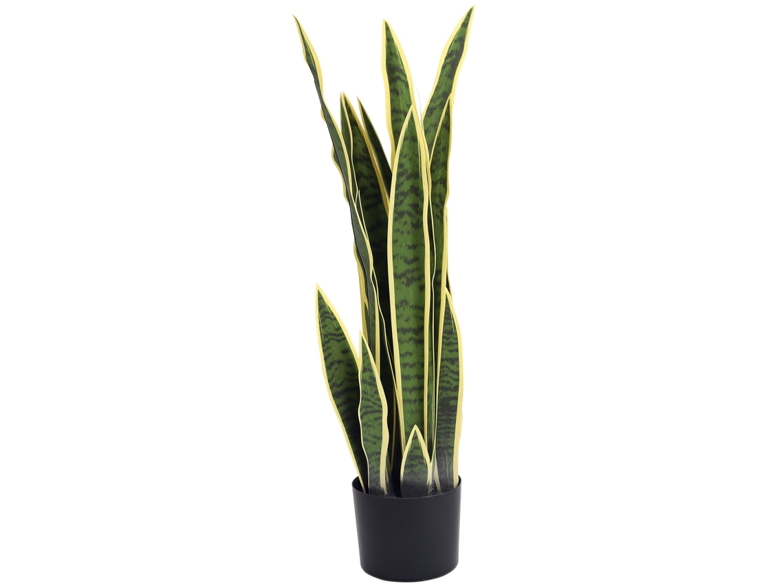 Sansevieria artificial em vidro com 21 flores BTFORUS (ф15cm x 77cm)