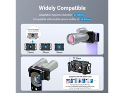 2026 adaptador de Telefone para Telescópio, Monocular e Binóculos Suporte Universal para Smartphone