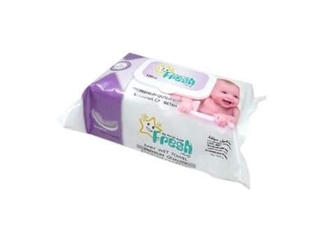Lenços umedecidos hidratantes Freshbaby com clipe prático, 120 unidades Fresh Baby