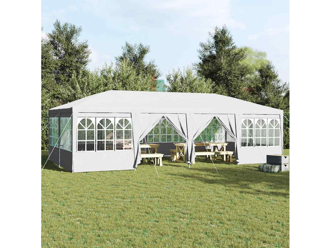 Vidaxl Tenda De Festa Branco 800 X 400 X 266 Cm Polietileno