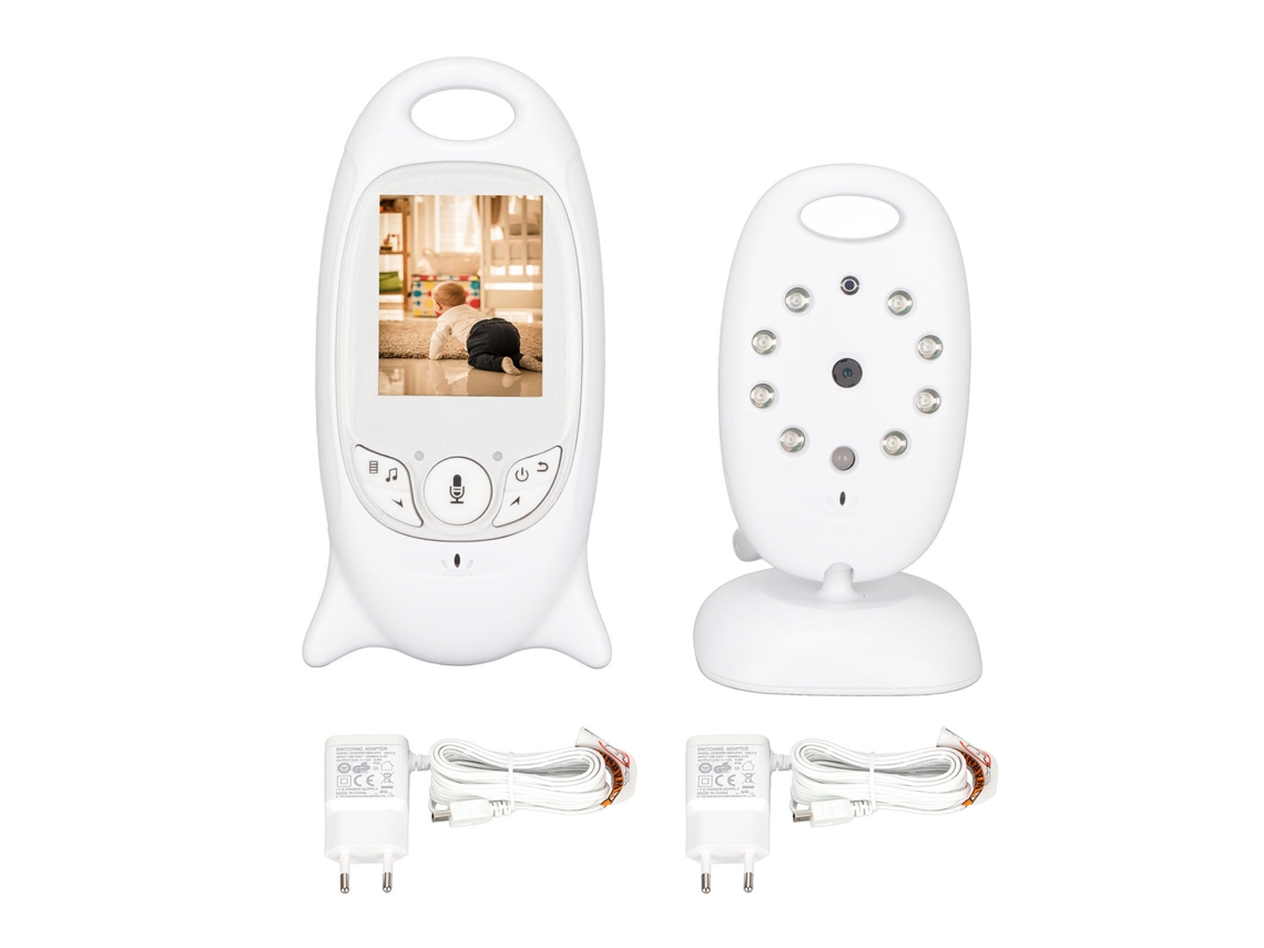 Câmera de Monitoramento para Bebê, Tela de 2 Polegadas, Áudio Bidirecional, Canções de Ninar, 100 a 240v, Plugue Europeu AQUAFORGE