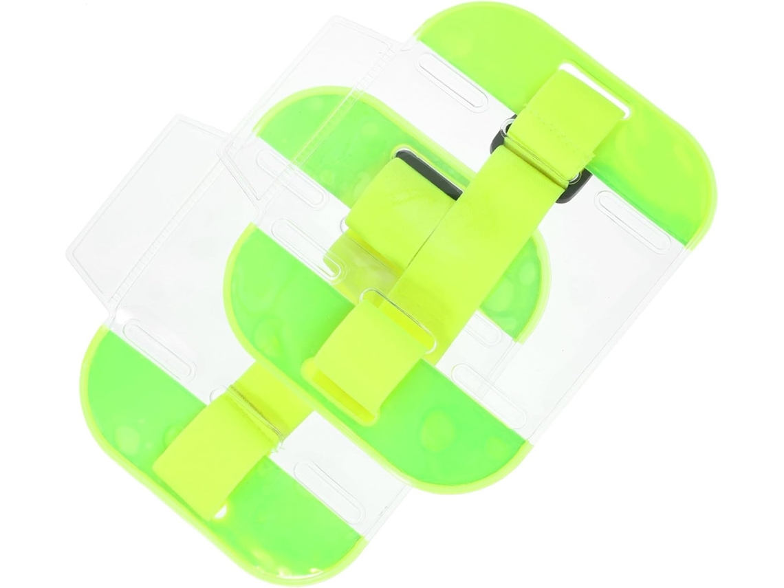 Lurelia Porta-crachá Ajustável Transparente Portátil Em Pvc E Nylon 2 Unidades Para Escritório