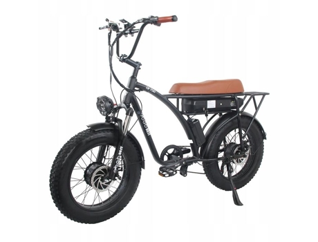 GOGOBEST Gf750 Bicicleta Elétrica 80Km Roda de Alumínio 20 Preto 2000 W 17 5Ah Preto