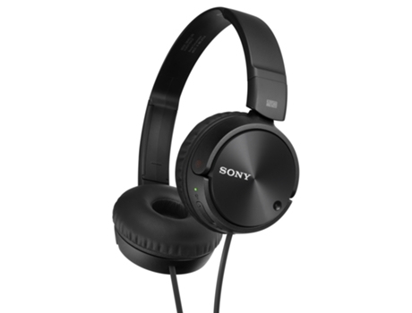 Auscultadores com Fio SONY Mdr-Zx110Na (On Ear - Microfone - Noise Cancelling - Preto) — On Ear | Microfone | Noise Cancelling | Atende chamadas