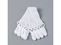Lurelia Fivelas Para Lençol Branco 8 Peças Ajustável Elástico Cruzado Resistente Colcha Colchão Cama Plástico