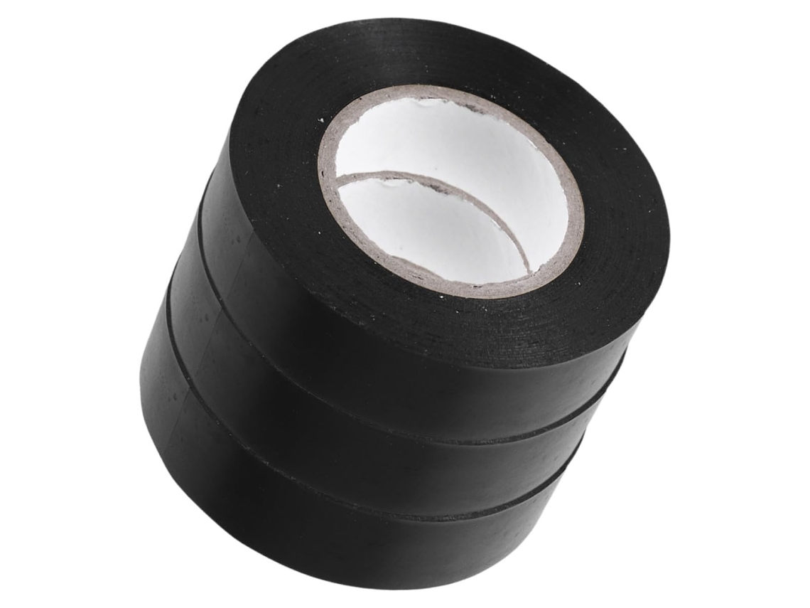 3 Rolos De Fita Isolante Elétrica Preta 15mm X 10m, 3 Rolos De Pvc Resistente Ao Calor Para Fiação Elétrica E Proteção