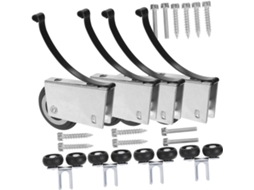 Nuobesty 1-conjunto De Rodízios Para Porta Deslizante Com Rolamentos Esferas Silenciosos Operação Suave Em Portas E