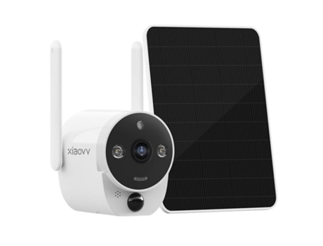 XIAOVV B6 Fullhd 2Mp Painel Solar Wifi Branco Câmara de Segurança