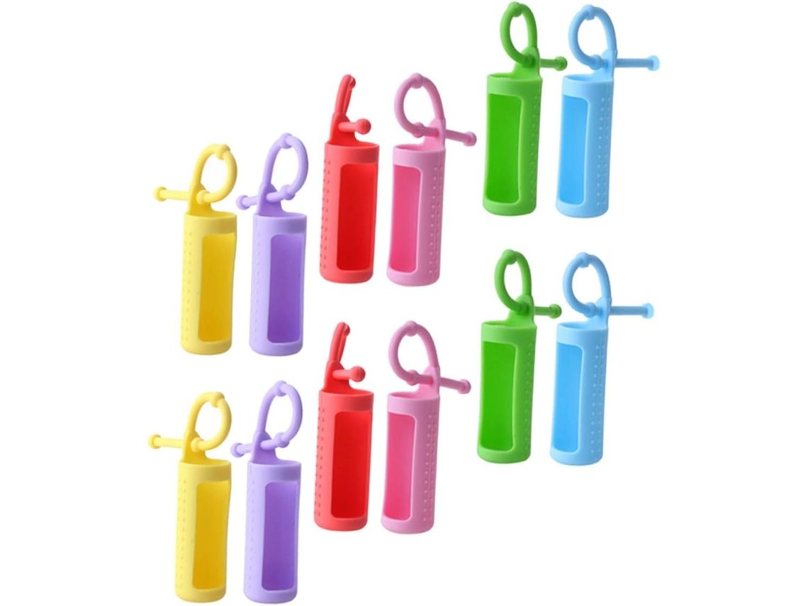 De 12 Capas De Silicone Antiderrapantes Para Frascos De Óleos Essenciais.