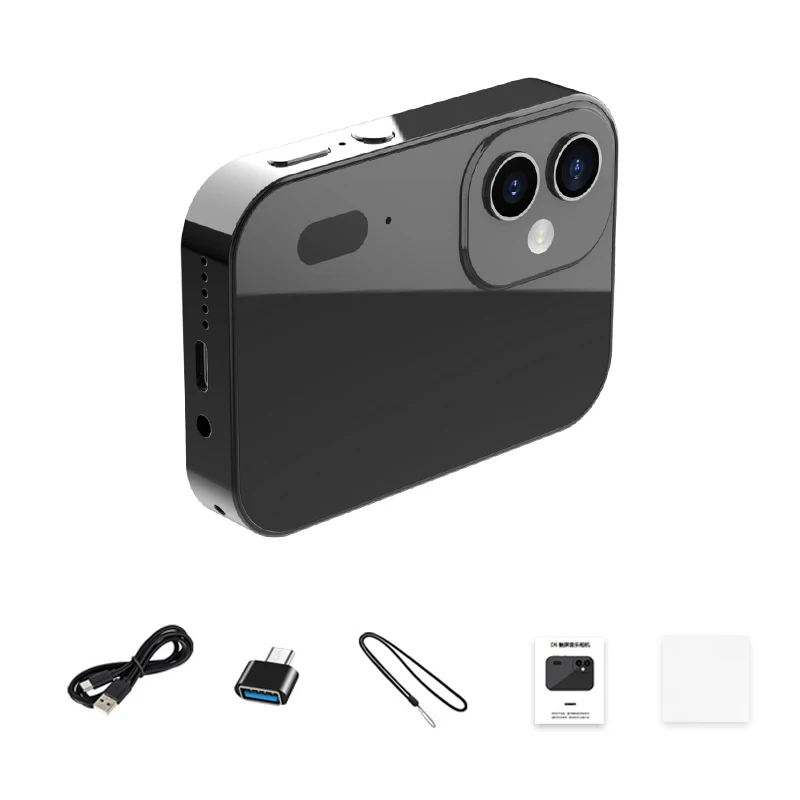 (preto-16g) Câmera Digital 4k- Função De Visão Noturna-3 Polegadas-64 Megapixel Touch Screen-otg- Zoom Digital 16x- Câmera De Entretenimento