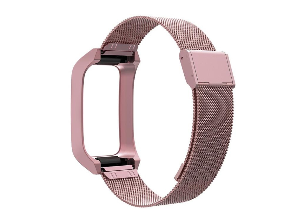 Bracelete para Xiaomi Mi Band 7 Pro Metal com Fivela Milanesa Rosa XIAOMOYU