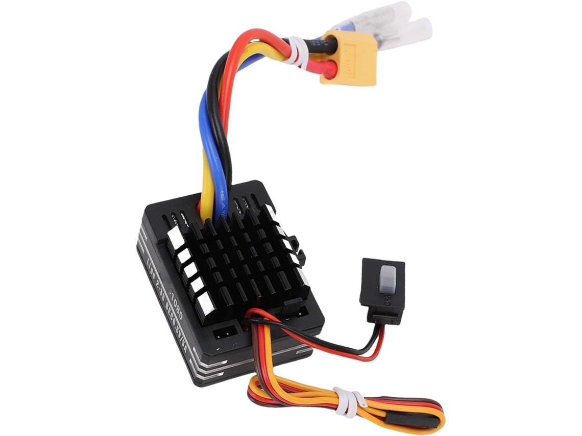 Controlador De Velocidade Eletrônico (esc) À Prova D'água De 80a Com Parâmetros Ajustáveis Para Carros E Barcos Rc, Conector Xt60, Vários Modelos.